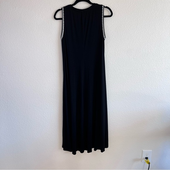 Vince Camuto Women’s Jersey Knit Embroidered High-Lo Maxi Dress - Picture 6 of 11